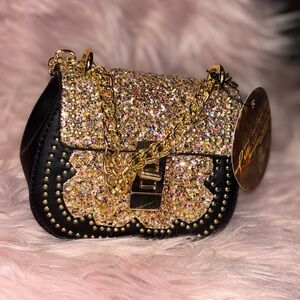 BbyGlitz |Crystal Messenger Bags Mini Glitter Hand Purse Bday Gift Party